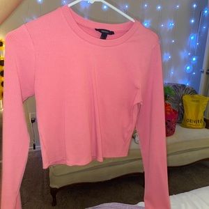 long sleeve pink shirt